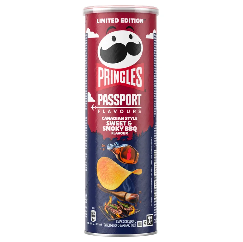 Čips Kanadski Slatko Dimljeni Bbq Pringles 165 g