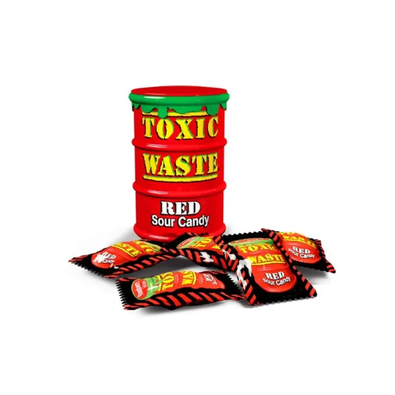 Toxic Waste, kisela bombona, tvrda, crvena, 42 g
