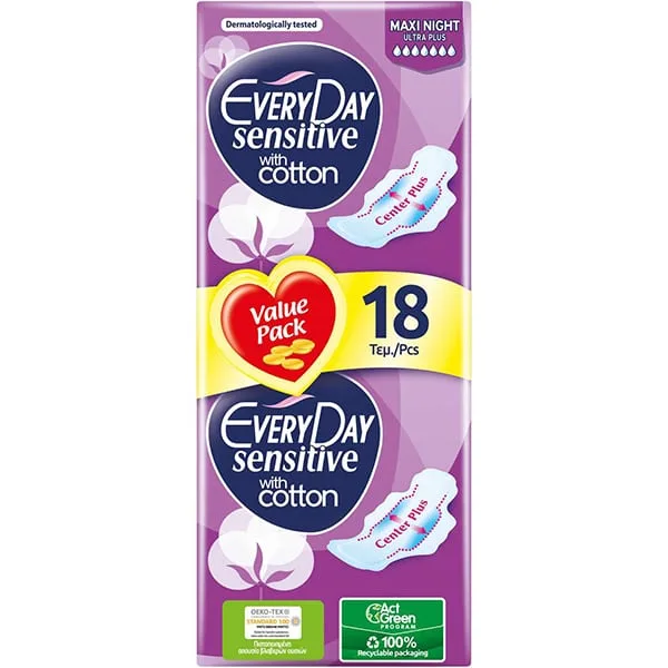 Ul Every Day Ultra Plus Sensitive Maxi Night 18/1