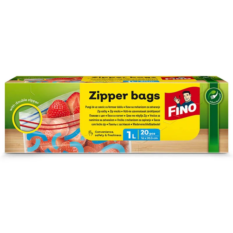 Fino kese za zamrzivac Ziper 1 l