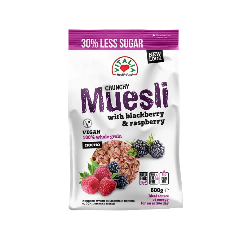 Musli Vitalia Crunchy kupina-mal.600 g