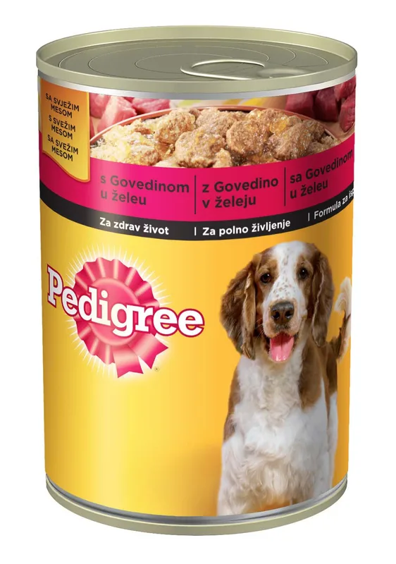 Hrana Za Pse Pedigree Adult 400 g Govedina U Želeu Konzerva