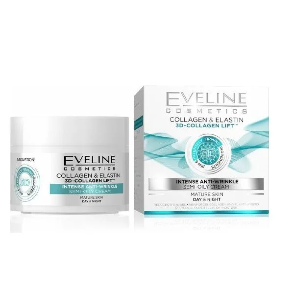 Eveline +6 3d Collagen Day&night Cream 50 ml