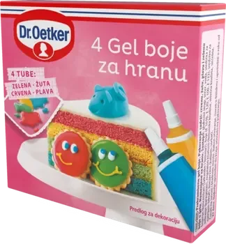 4 Gel Boje – Crvena,žuta,plava,zelena Dr.oetker