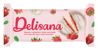Delisana Bela Cokolada Jagoda 135 Gr