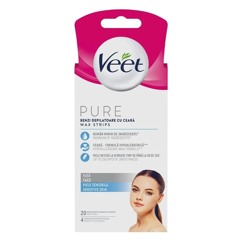 Trake Za Depil Lica Pure 20/1 Veet