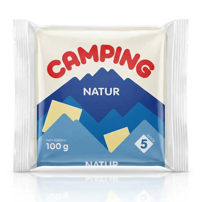 Sir Topljeni Camping Natur 100 g Listići Tisacoop 90059