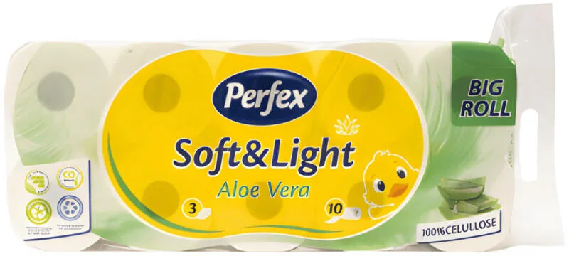 Toaletni Papir 3 sloja Soft&light Aloe Perfex 10/1