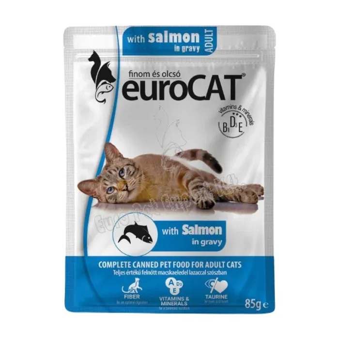 Hrana Za Mačke Eurocat 85 g Losos U Sosu