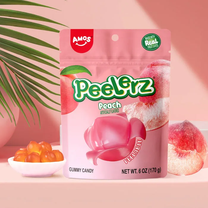 Bombone Peelerz Gumm Peach 65 g Amos