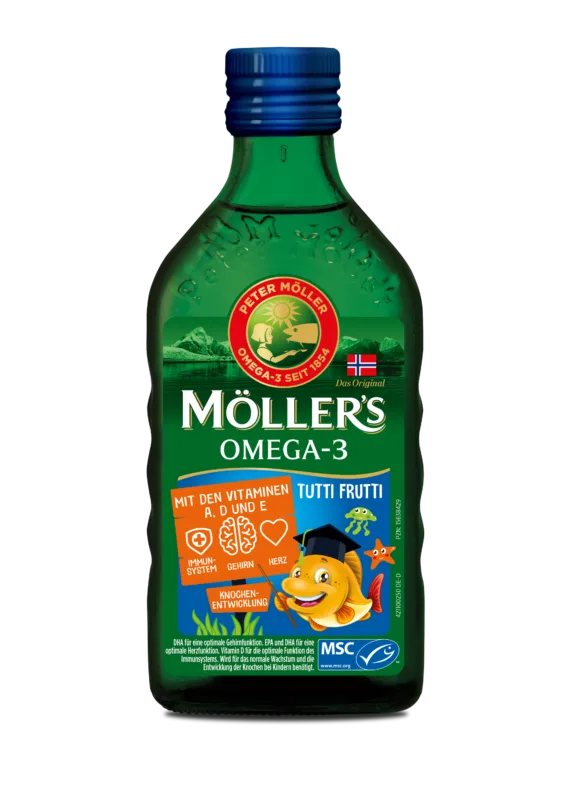 MOLLERS TRAN Omega3+vit.A-D-E kids 250 ml