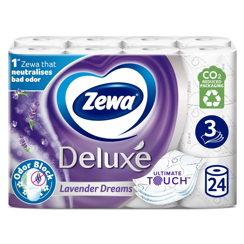Toalet papir Zewa Deluxe Lavander 10 Rolne S