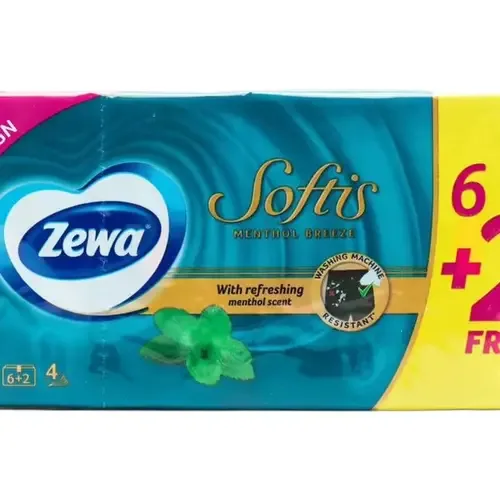 Papirne Maramice Softis Mentol Zewa 6+2 Gratis