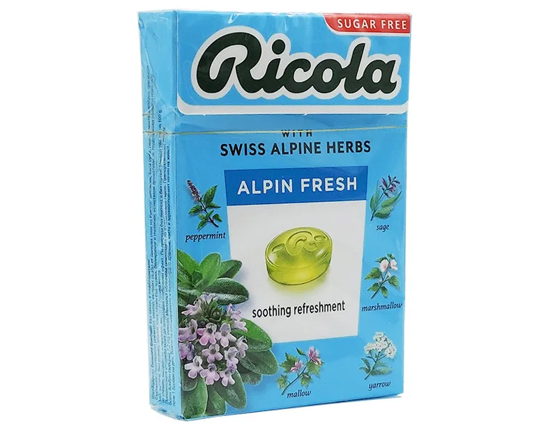 Bombone Bez Šećera Alpin Fresh Ricola 40 g