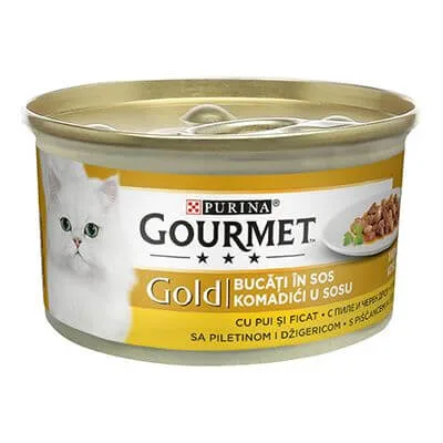 Gourmet Gold Piletina&srce 85 g Nest
