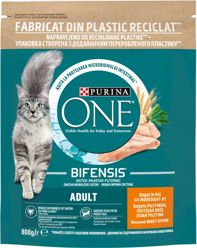 Hrana Mačka Adult Piletina 800 g Pur