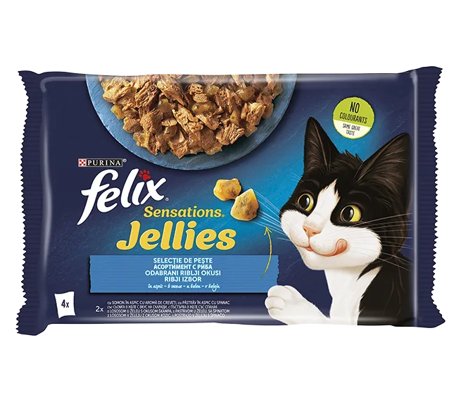 Hrana Za Mačke Sensation Losos Pastrm. Felix 4x85 g