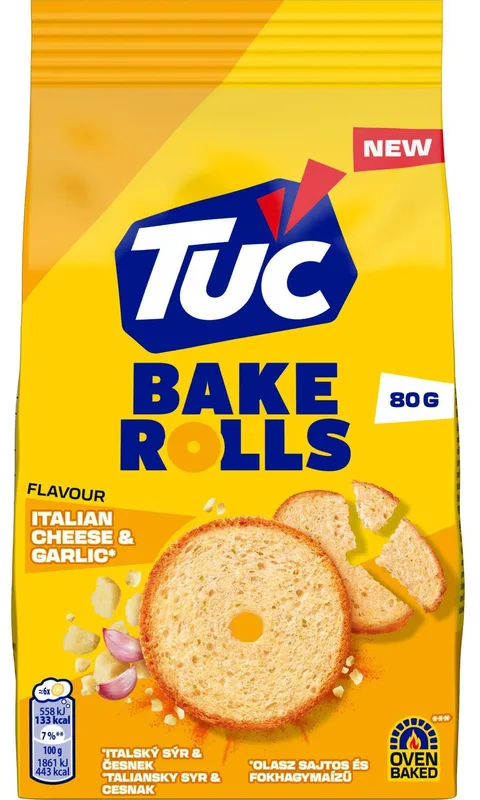 Tuc Bake Rolls Cheese&garlic 80 g