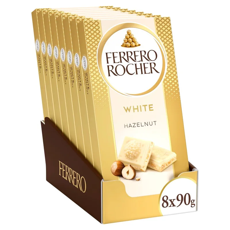 Čokolada Rocher Bela 90 g Ferrero