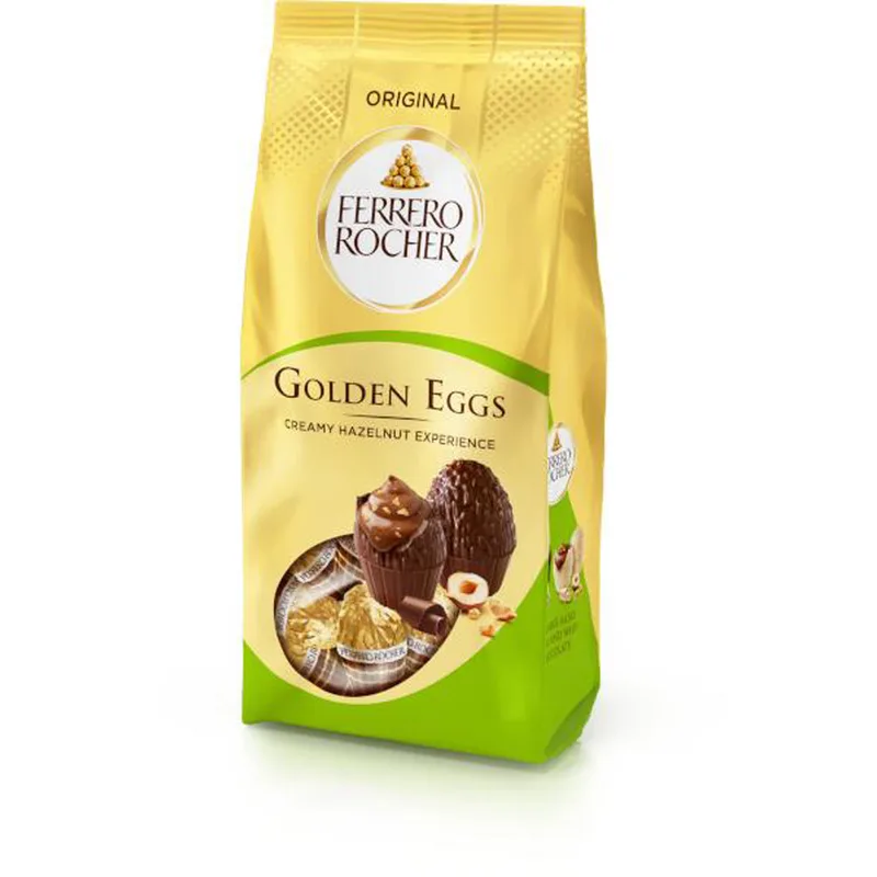 Bombonjera Vafl Rocher Golden Eggs Ferero 90 g