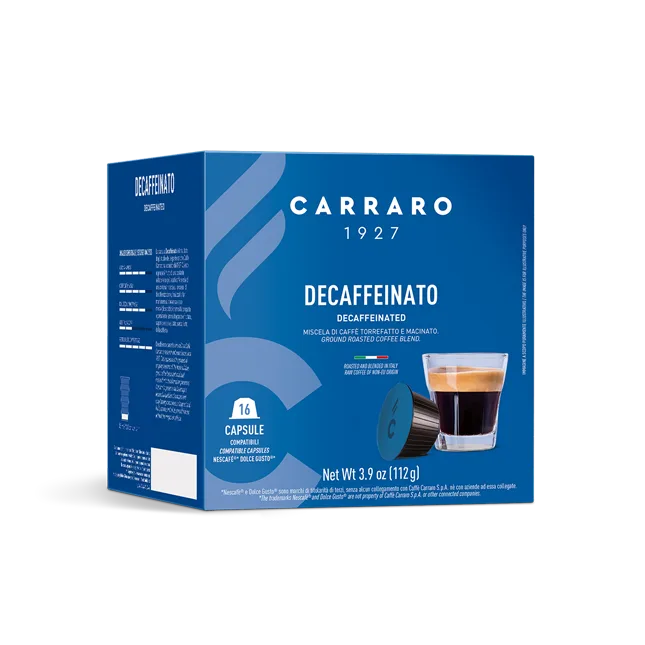 Kapsule Carraro Decaffeinato 16/1