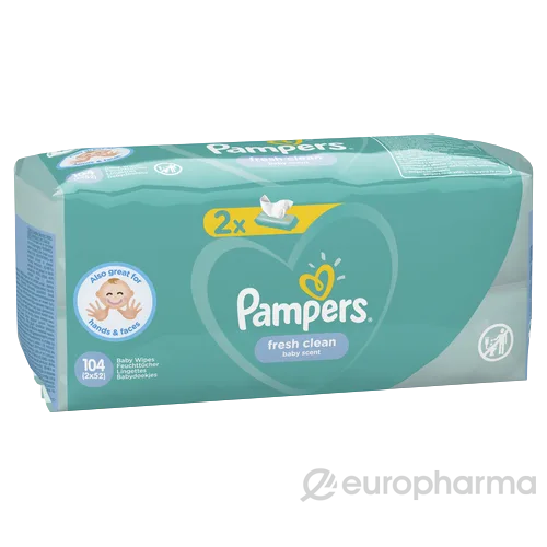 Pam.wipes F.clean 2x52pcs
