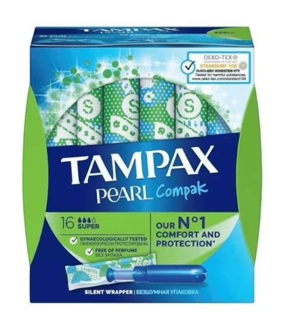 Tampax compak pearl super 16 T&H