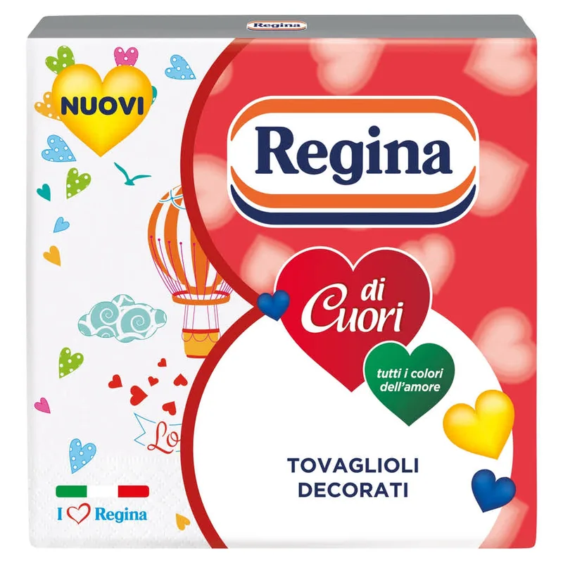 Salvete 3 sloja Love 33x33 Regina 20/1