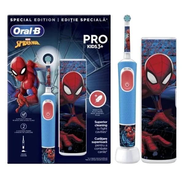 Električna Četkica Spiderman + Travel Case Oral B