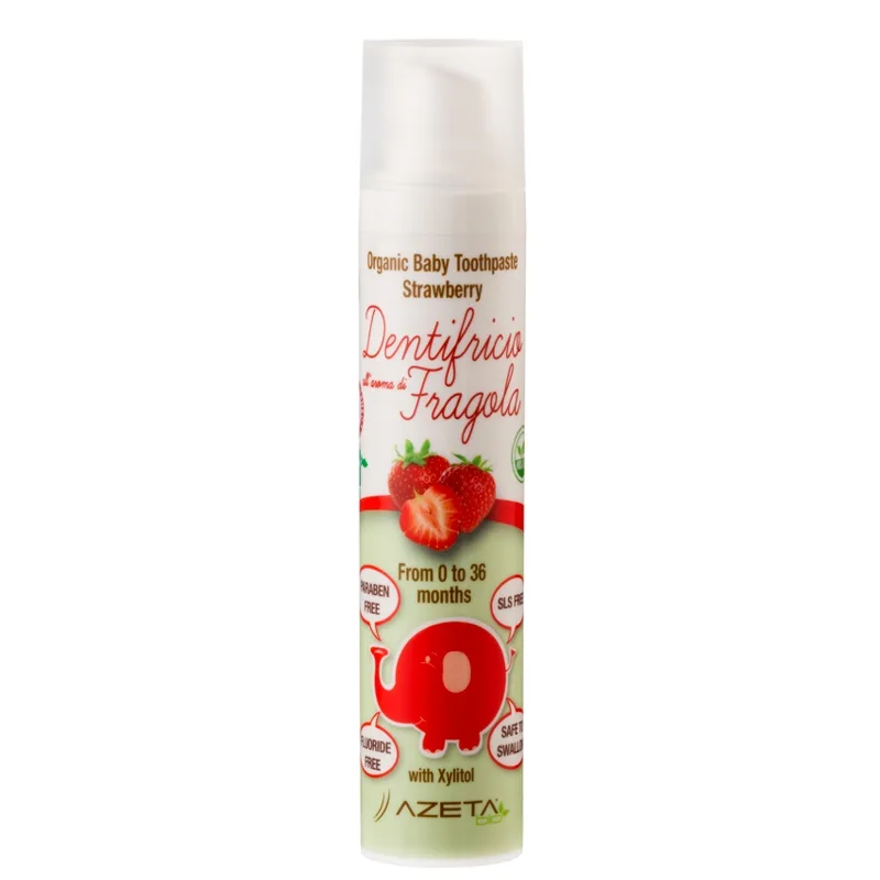 Azeta Bio organska pasta za zube jagoda 0-36M 50 ml