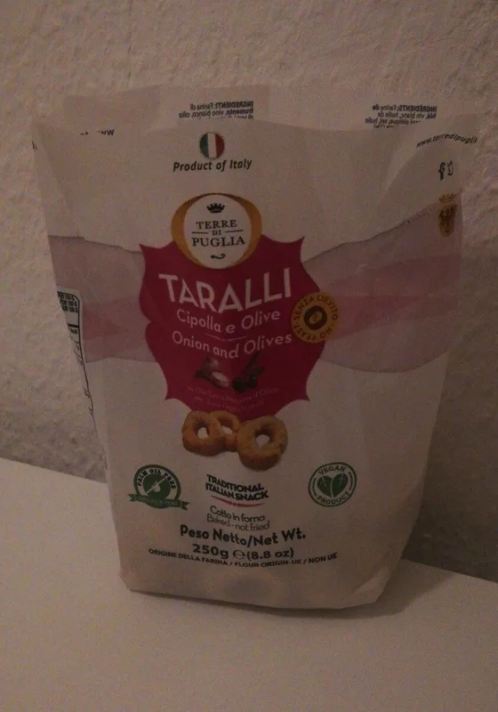 Taralli I-Moderni, ukus luka i maslina 250 g