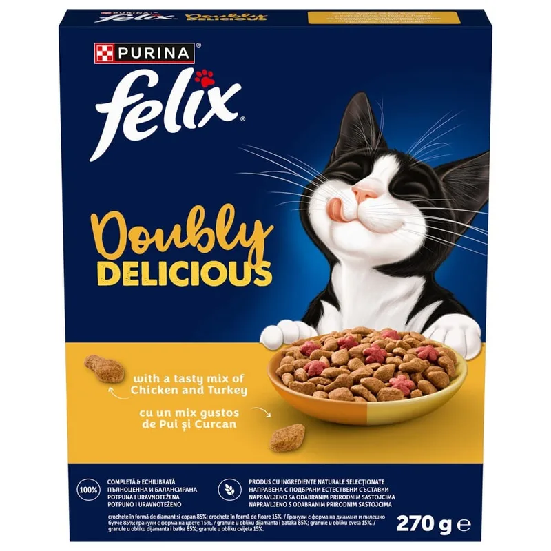 Hrana Za Mačke Felix Dbl Adult Meet Felix 270 g