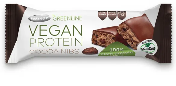 Protein Bar Cocoa Nibs Tekmar Vegan 40 g Bramani