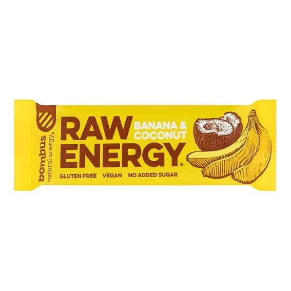 Bar Raw Energy Banana&ko 50 g Bombus