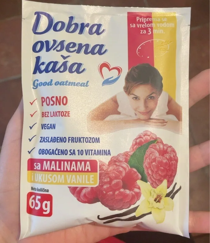 Pah.kasa Ovsena 65 g Malina I Vanila Dobra