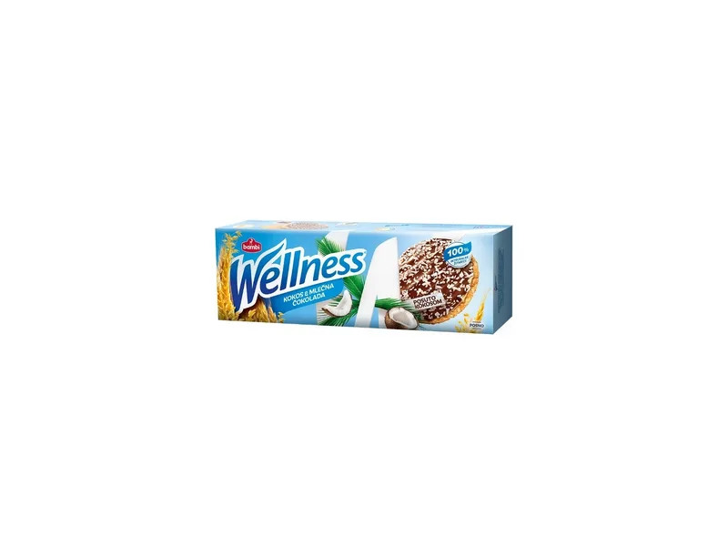 Keks Integralni Sa Kokos Prelivom Wellness 165 g