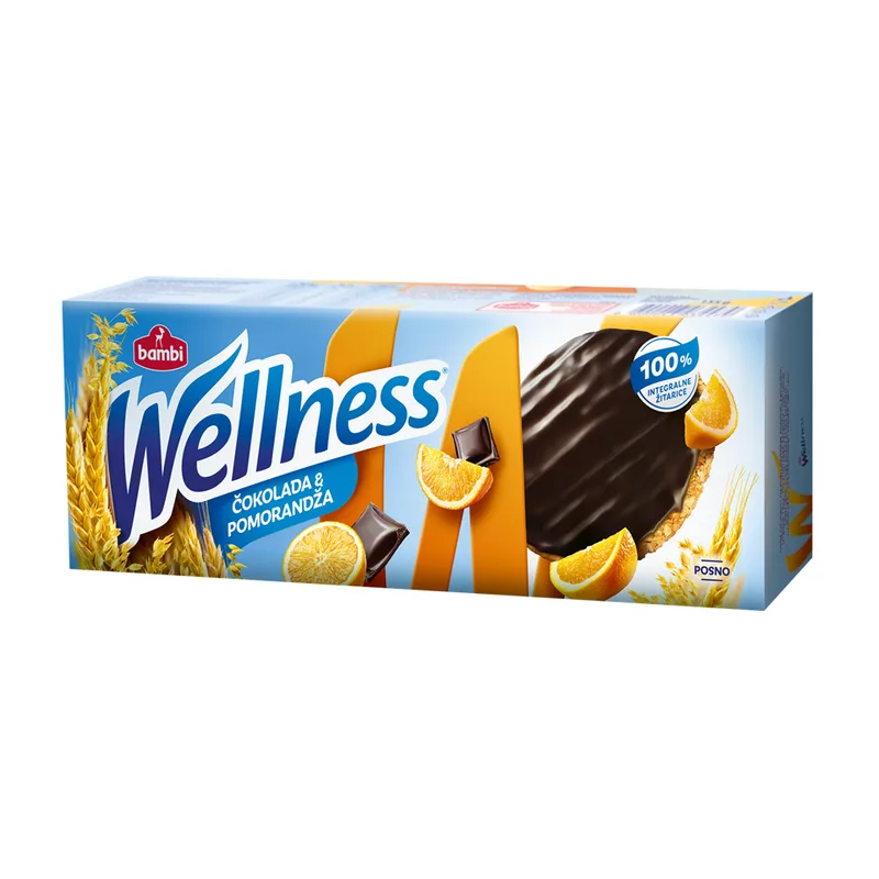 Keks Wellness narandza i cokolada 155 g