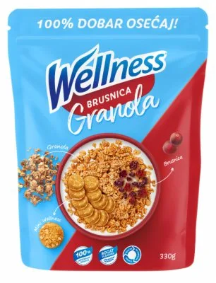 Musli Granola Brusnica Wellnes 330 g