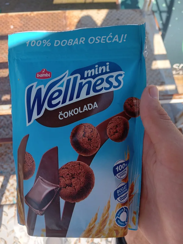Keks Wellness Mini Čokolada 70 g Bam