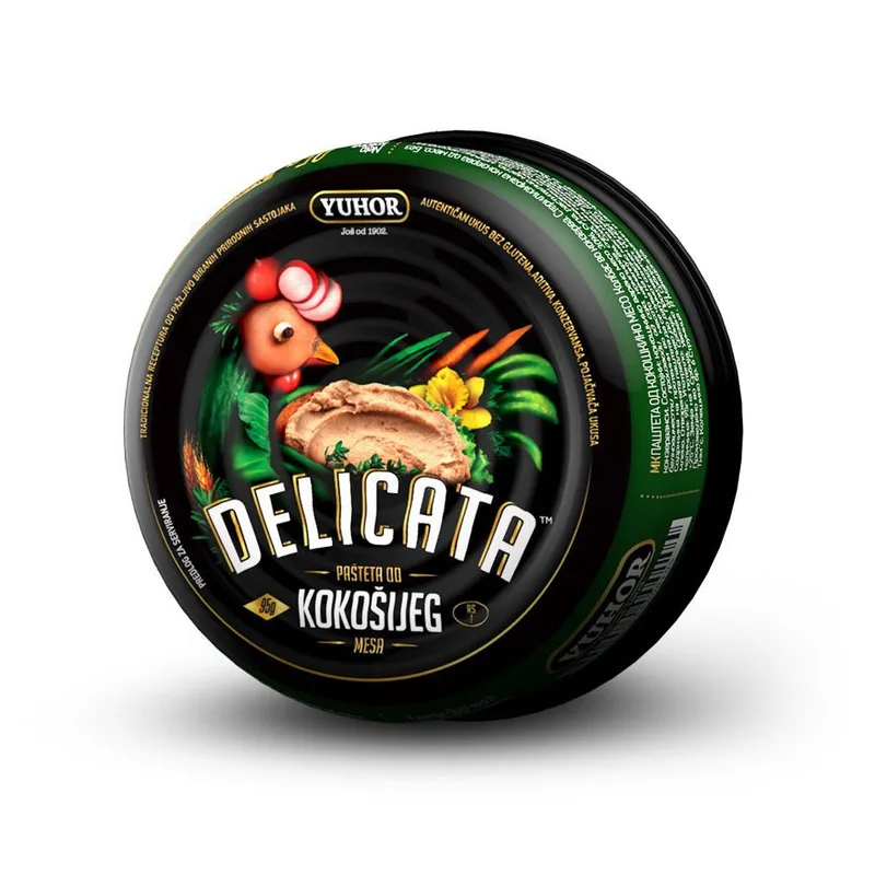Pašteta Delicata Pikant Od Kokošijeg Mesa 95gr Yuhor