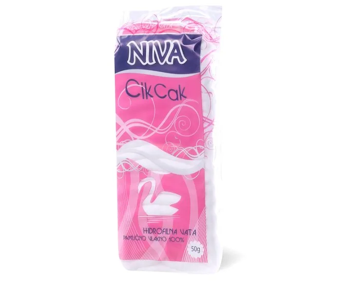 Vata 100% Pamuk Cik-Cak Niva 50 g