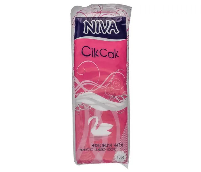 Vata 100% Pamuk Cik-Cak Niva 100 g