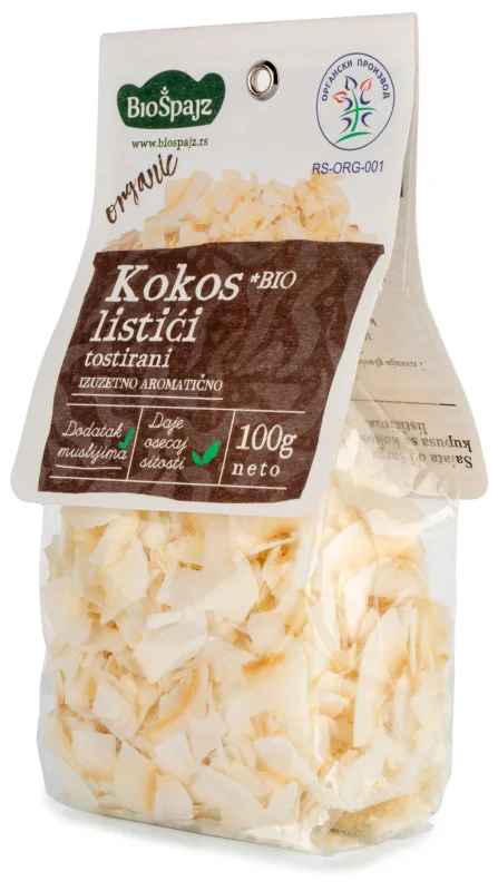 Kokos Listići Organski Biošpajz 100 g