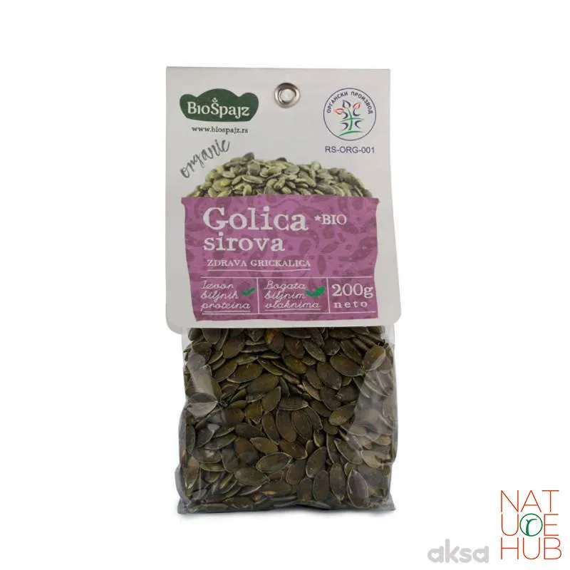 Golica Organska Sirova Biošpajz 200 g