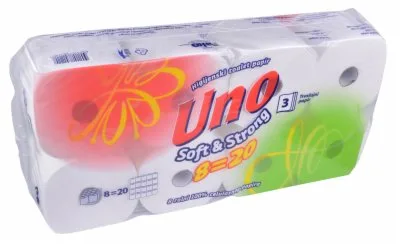 Toaletni Papir 3 sloja Uno 8/1