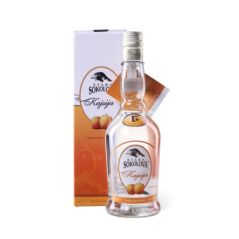 Rakija Kajsija Export Stara Sokolova 40% 0,7 l Kut.