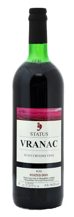 Vino Vranac 1 l Vinarija Status