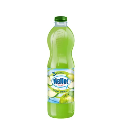 Sok Hello Zelena Jabuka 1,5 l