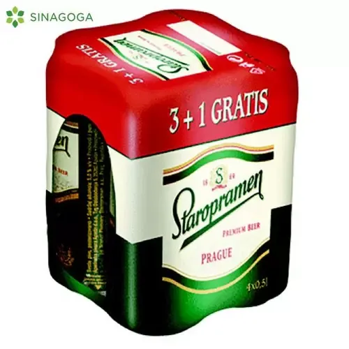 Staropramen 4*0,5 l Staklo