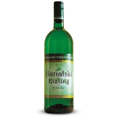 Vino Belo Banatski Rizlin G Vrsacki Vinogradi 1 l